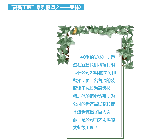 宜昌高新微門戶：好榜樣，有力量！“高新工匠”系列報道之——吳林沖
